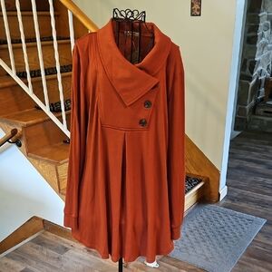 👚TIMESON Rust Orange Women's Tunic